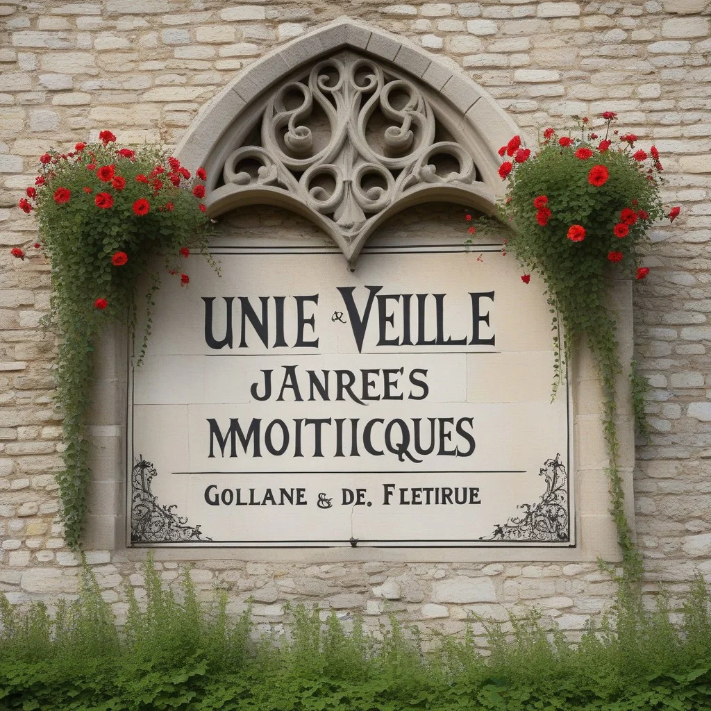 Un vieux panier en osier tressé, rempli de roses séchées aux pétales fanés, posé sur une table en bois brut éraflée.