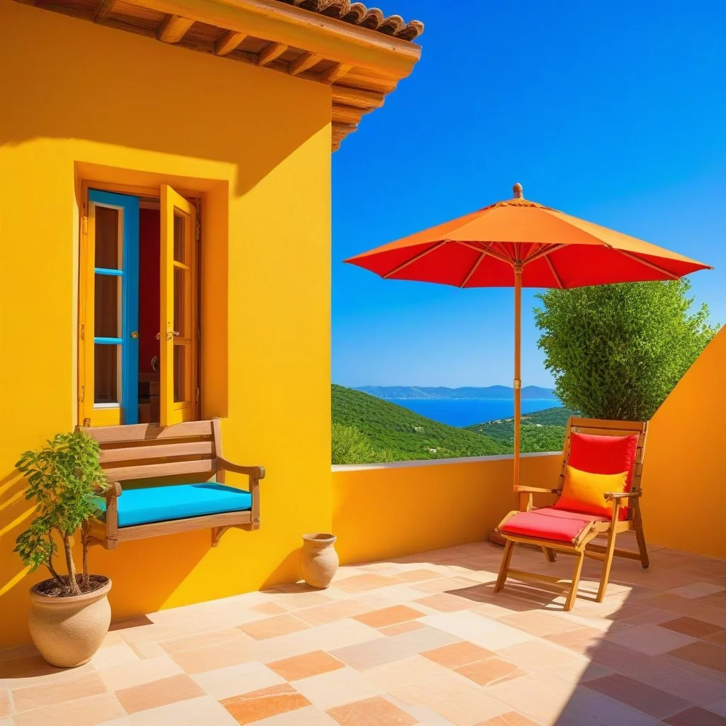 Une salle vide, presque déserte, où une seule œuvre est éclairée comme un phare. Le sol en pierre reflète la lumière dorée du crépuscule qui filtre par les hautes fenêtres. Une chaise pliante, abandonnée là, semble avoir été occupée quelques instants plus tôt — comme si quelqu’un venait de se lever, ému, et de sortir sans dire un mot.