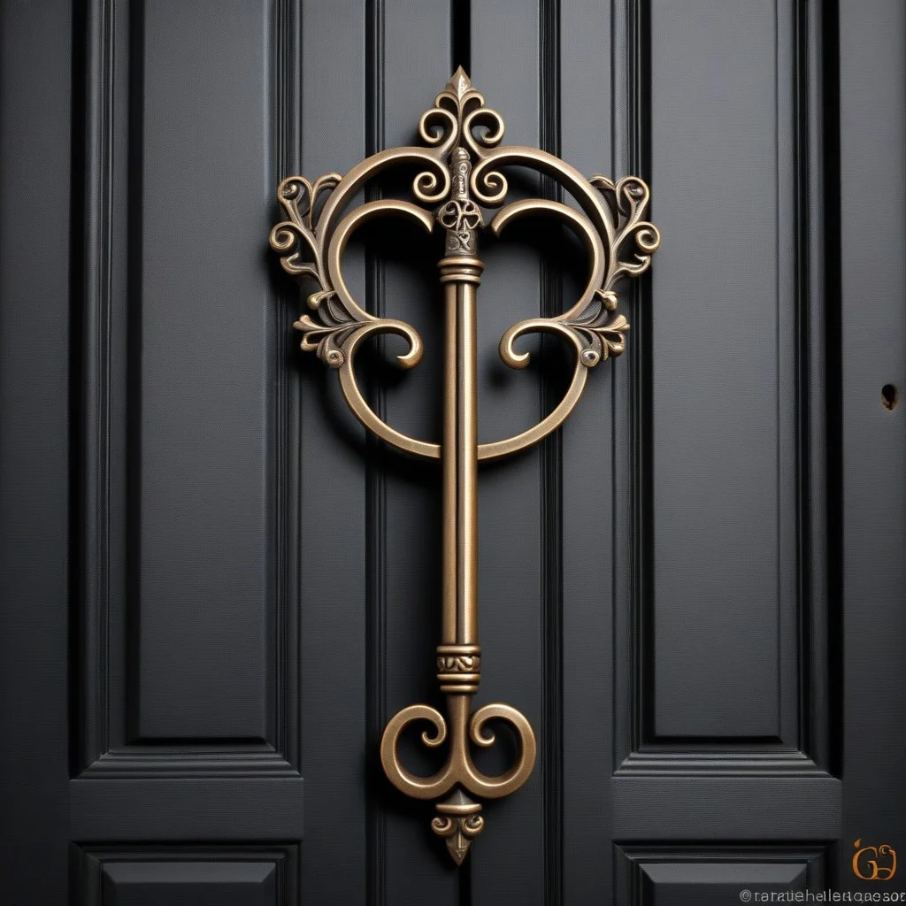 Une clef en fer forgé, rouillée, posée sur un morceau d’écorce de chêne. Elle a l’air d’avoir été laissée là, il y a longtemps, comme une promesse oubliée mais jamais déchirée. Pas de nom. Pas de date. Juste cette clé, qui ne sert plus à ouvrir une porte — mais à rappeler qu’une porte existe encore.